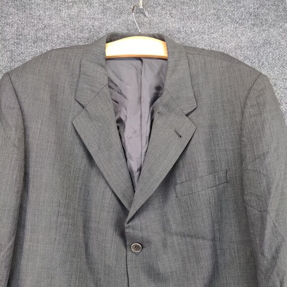 Ermenegildo Zegna Wool Blazer Jacket Mens Size 48 Gray 3 Button Pockets - Picture 7 of 14